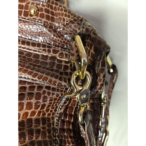 Rebecca Minkoff Croc Print Embossed Leather Medium Sized Shoulder/Handbag - Picture 8 of 11